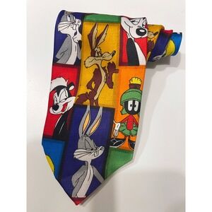 Vintage Looney Tunes Cartoon Character Mens Tie 1997‎